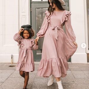 NWT Ivy City Gwen midi dress mauve